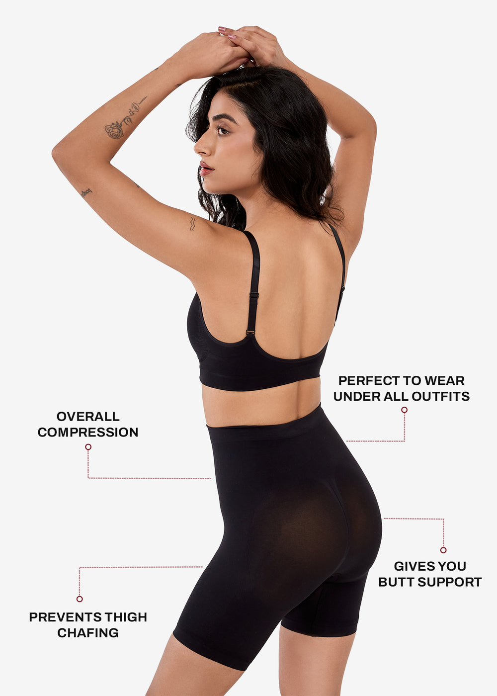 Kartopia Tummy Tuck Shapewear Shorts for Stomach Slimming & Daily Comfort