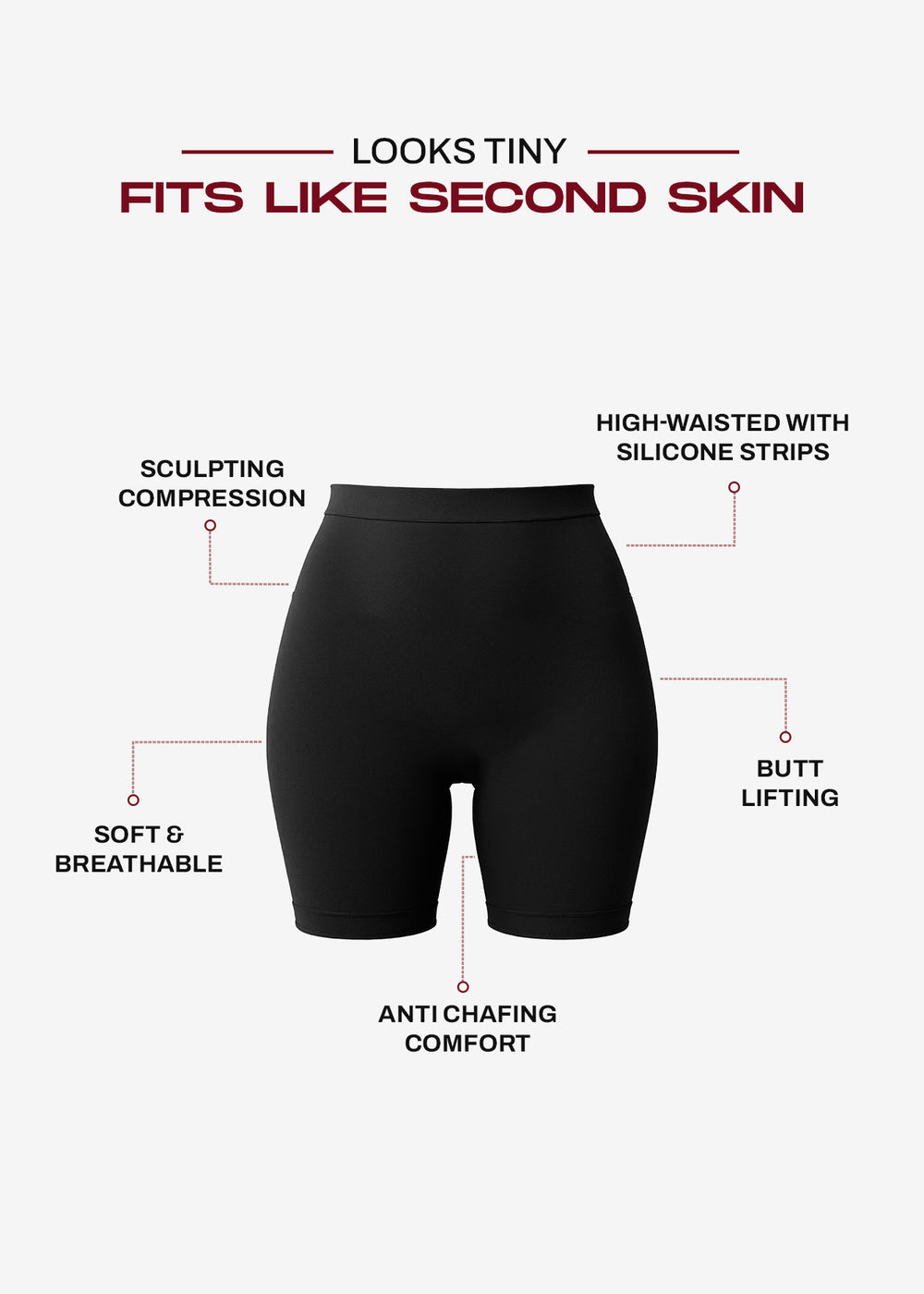 Kartopia Tummy Tuck Shapewear Shorts for Stomach Slimming & Daily Comfort